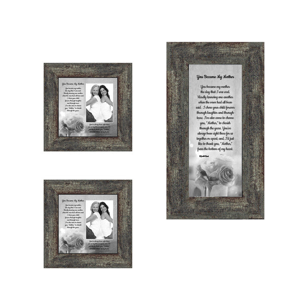 Picture Frame Set, 3 Piece Customizable Multi pack, 1-4x10, 2-4x4, for Instagram Photo Wall Gallery or Tabletop Display
