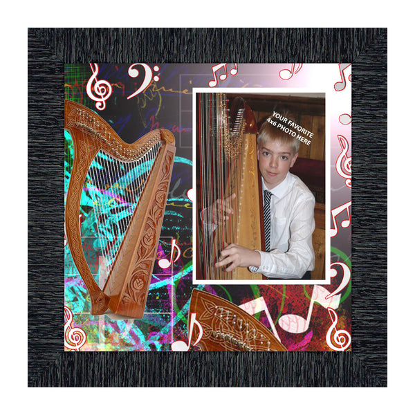 Harp, Concert Band Personalized Picture Frame,, 10X10 3519