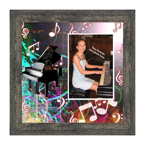 Piano, Concert Band Personalized Picture Frame, 10X10 3524