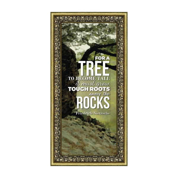 Inspirationally Yours Tough Roots, Nietzsche Picture Frame, 6x12 7106