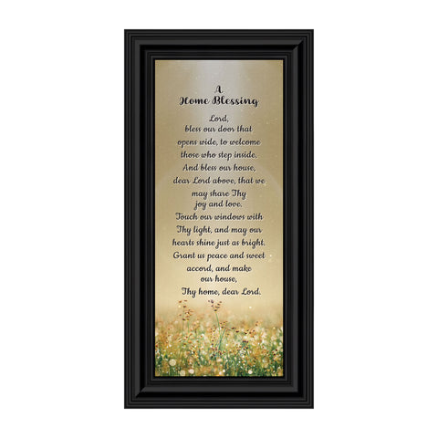 A Home Blessing, God Bless This Home Sign, Home Blessing Décor, 4x10, 7314