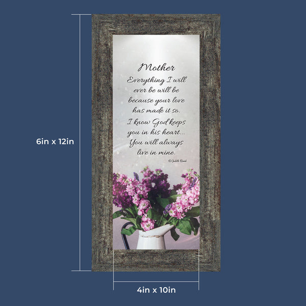Mother, Sentimental Gifts for Mom, Picture Frame for Mom, 6x12 7326