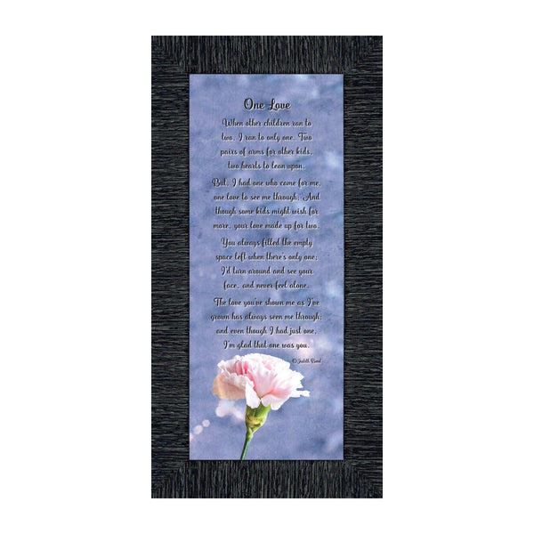 One Love, Poem about Love and Appreciation for a Single Parent, 10X10 6323