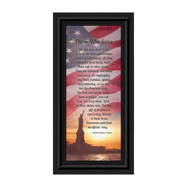 Those Who Serve, Military Picture Frame, Gifts for Soldier, 10x10 6349