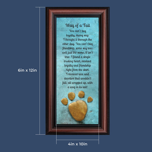 A Wag of a Tail, Photo Frame for the Family Pet Dog, Picture Frame for Your Puppy, 10X10 6381