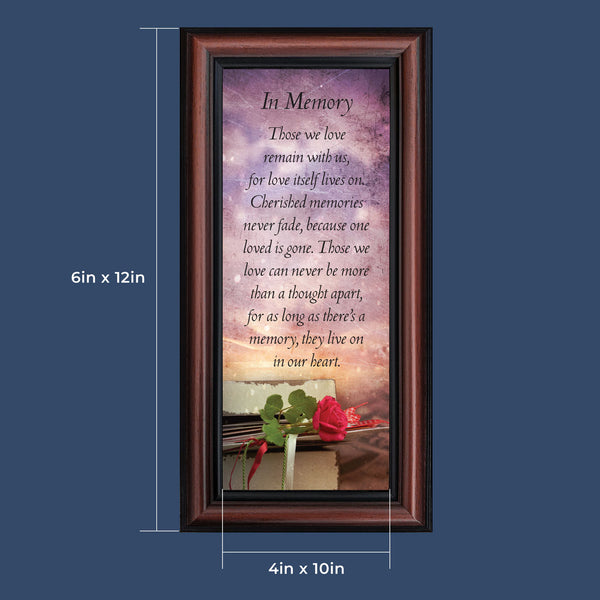 Crossroads Home Décor In Memory of Loved One, Memorial Gifts Picture Frames, Bereavement Gifts for Sympathy Baskets or Condolence Card, Sympathy Gifts for Loss of Mother, Loss of Father Gift Memory Framed Poem, 6372