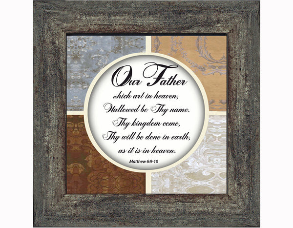 The Lord's Prayer, Our Father Prayer, Bible Verses Wall Decor, 6x6 75530