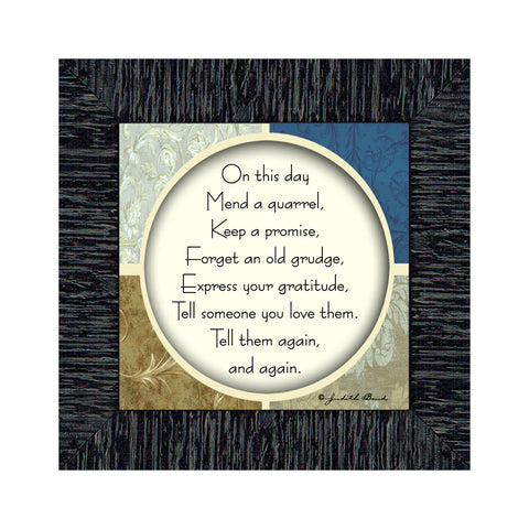 This Day, Inspirational Wall Decorations Work, Wall Plaque With Saying, 6x6 75560