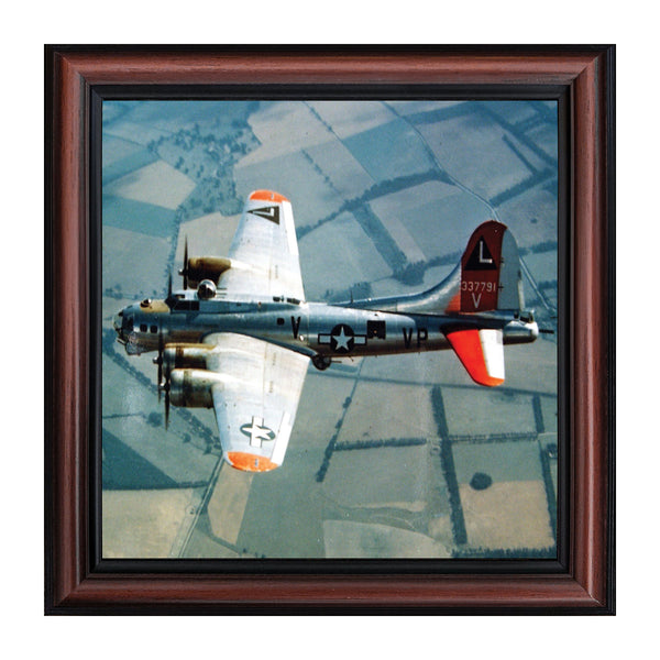 Boeing B-17 Flying Fortress Plane, Aviation Picture Frame, 10x10 8514