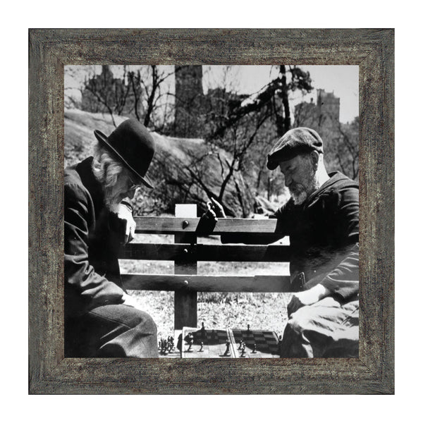 Vintage Chess Players, Custom Gameboard, Historical Picture Frame, 10x10 8529