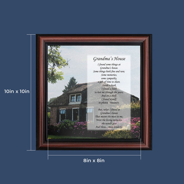Grandmas House, Grandma Gifts, Grandma Frame, 10x10 6350
