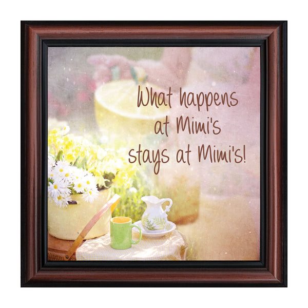 Mimi's House, Gift for Grandparent, Picture Frame for Grandmother, 10x10 8679