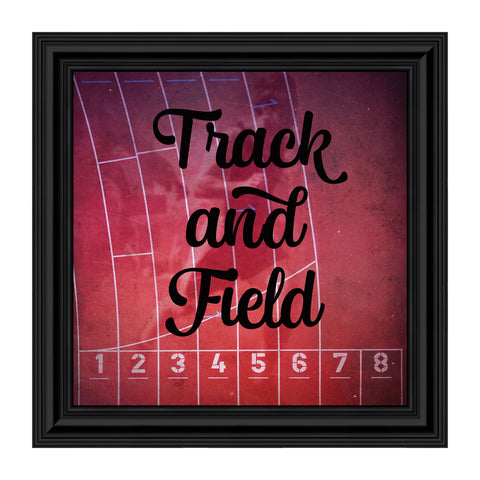 Track and Field, Runners Wall Art, Coach or Athlete Picture Frame, 10x10 8702