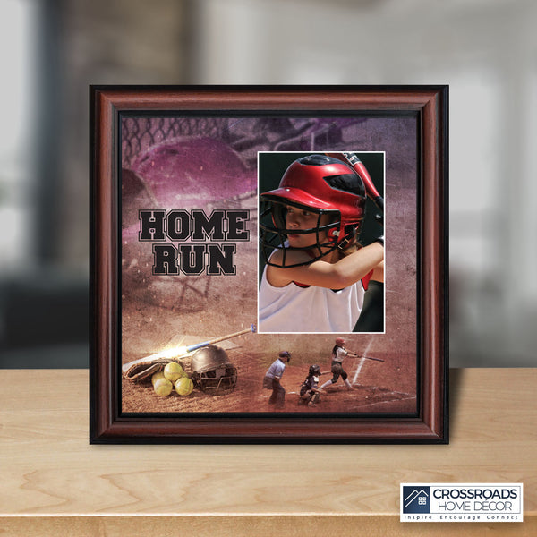 Home Run, Softball Player's Picture Frame, 10x10 6365