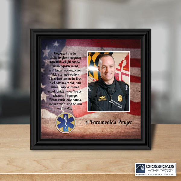 A Paramedic's Prayer, Gift for Paramedic, First Responder or EMT, 8x8, 6422