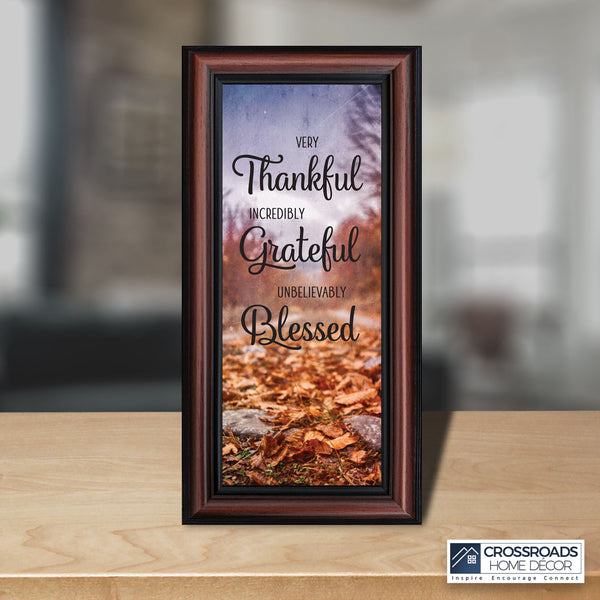 Very Thankful, Inspirational Quotes, Blessings Fall Decor, 10x10 6420