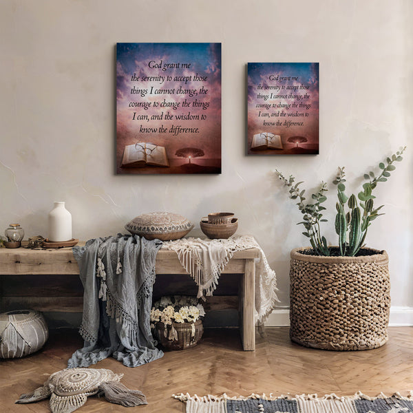 The Lords Prayer Wall Decor Canvas Print, Prayer Wall Art, Our Father Payer Wall Decor, Ready To Hang for Living Room Home Wall Art, C2114