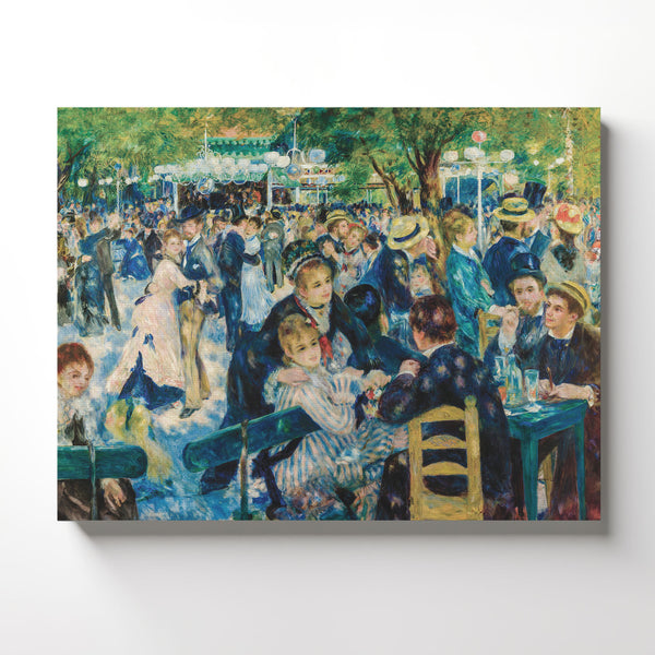 Dance Wall Art, Dance Posters, Famous Paintings Wall Art, Dance at Le Moulin De La Galette by Auguste Renoir, Ready To Hang for Living Room Home Wall Decor, C2404