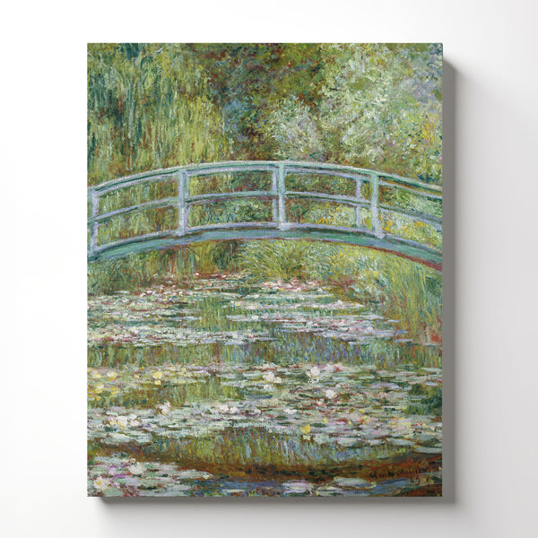 Monet Wall Art, Lily Painting, Monet Canvas Wall Art, Water Lily Pond Canvas Print, Claud Monet Prints, Ready To Hang for Living Room Home Wall Decor, C2419