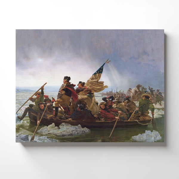 Washington Crossing the Delaware Canvas Frame, George Washington Painting, Washington Canvas, Washington’s Crossing, Ready To Hang for Living Room Home Wall Art C2423