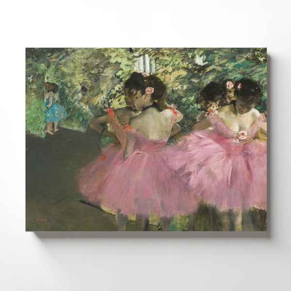Canvas Prints Wall Art, Degas Wall Art, Dancers in Pink Canvas Print, Ballet Dancer Poster, Degas Wall Art, Fine Art, Ready To Hang for Living Room Home Wall Decor, C2424