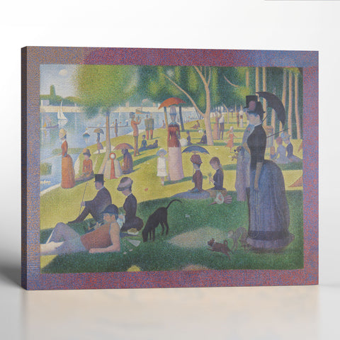 Famous Paintings Wall Art, George Seurat Canvas, Famous Paintings, A Sunday on La Grande Jette Canvas Print, Famous Art Prints, Ready To Hang for Living Room Home Wall Decor, C2426