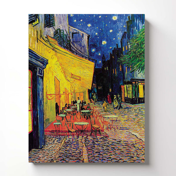 Van Gogh Wall Art, Cafe Terrace At Night, Van Gogh Canvas Wall Art, Night Cafe Van Gogh, Ready To Hang for Living Room Home Wall Art, C2437