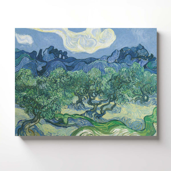 Wall Decor For Office, The Olive Trees by Van Gogh Canvas Print, Van Gogh Prints, Impressionist Wall Art, Ready To Hang for Living Room Home Wall Art, C2438