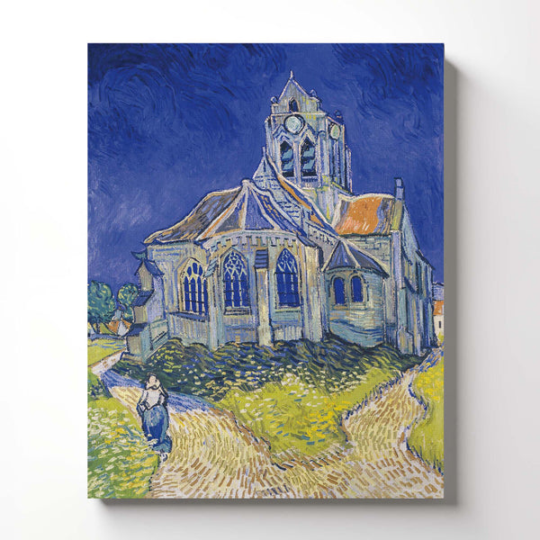 Art Prints Wall Décor, Church in Auvers Canvas Print, Vincent Van Art Prints Wall Décor, Church in Auvers Canvas Print, Vincent Van Gogh Wall Art, Van Gogh Canvas, Ready To Hang for Living Room Home Wall Decor, C2441