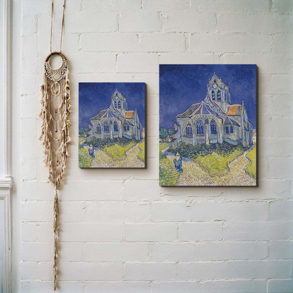 Art Prints Wall Décor, Church in Auvers Canvas Print, Vincent Van Art Prints Wall Décor, Church in Auvers Canvas Print, Vincent Van Gogh Wall Art, Van Gogh Canvas, Ready To Hang for Living Room Home Wall Decor, C2441