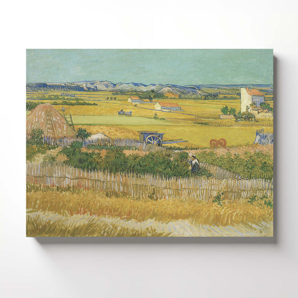 Harvest by Van Gogh, Vincent Van Gogh Wall Decor, Van Gogh Canvas Wall Art, Ready To Hang for Living Room Home Wall Decor, C2442