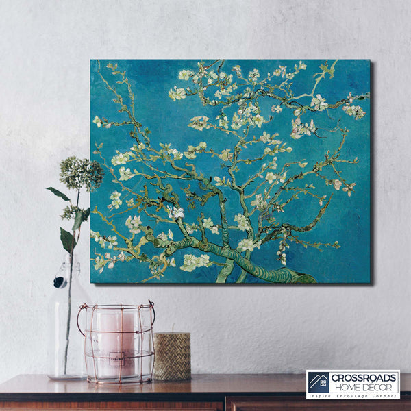 Fine Art Almond Blossom by Van Gogh, Van Gogh Wall Art, Almond Tree Van Gogh, Van Gogh Almond Blossom, Ready To Hang for Living Room Home Wall Art, C2443