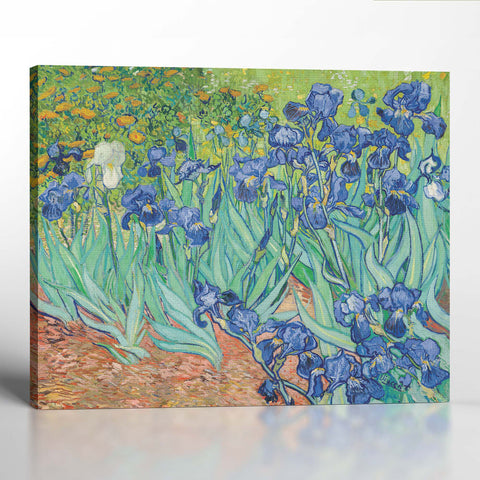 Van Gogh Wall Art, Irises Canvas Print, Van Gogh Print, Van Gogh Wall Art, Van Gogh Irises, Ready To Hang for Living Room Home Wall Decor, C2445
