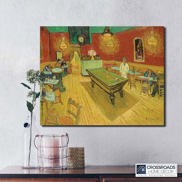 The Night Cafe in the Place Lamartine in Arles, Night Cafe Van Gogh, Van Gogh Wall Art, Ready To Hang for Living Room Home Wall Decor, C2447