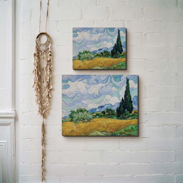 Wheat Field with Cypress by Van Gogh, Van Gogh Cypresses, Painting Wall Art, Van Gogh Wall Art, Ready To Hang for Living Room Home Wall Decor, C2448