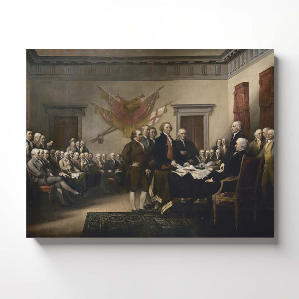 Declaration of Independence by John Trumbell, Declaration of Independence Decor, Vintage Posters, Patriotic Wall Art, Ready To Hang for Living Room Home Wall Decor, C2450