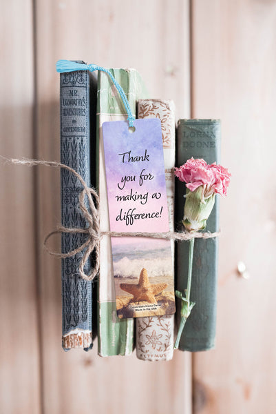 Starfish Story Bookmarks, Teacher Thank You Cards from Student, Bulk Teacher Gifts Caregiver Appreciation Gifts, Starfish Story Gifts Bulk, Teacher Gifts in Bulk, 12 Pack or 24 Pack