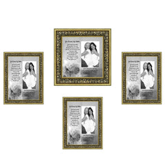 Picture Frame Set, 4 Piece Customizable Gallery Multi pack, 1-5x7, 1-4 –  Crossroads Home Decor