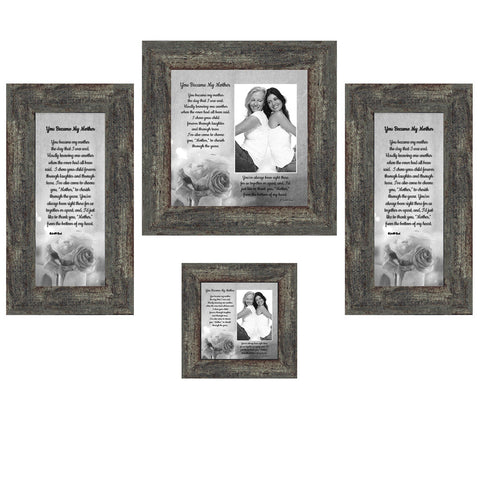 Picture Frame Set, 5 Piece Customizable Multi pack, 1-5x7, 4-4x4, for –  Crossroads Home Decor