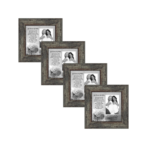 Picture Frame Set, 4 Piece Customizable Multi pack, 4-4x4, for Instagram Photo Wall Gallery or Tabletop Display