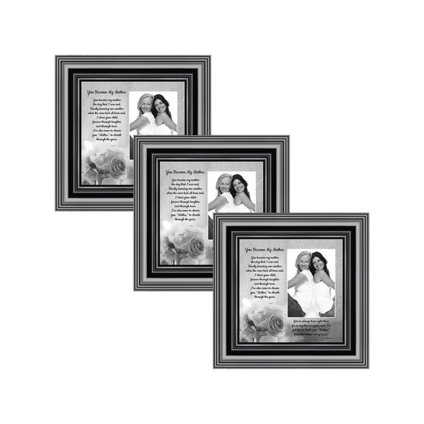 Picture Frame Set, 3 Piece Customizable Multi pack, 3-4x4, for Instagram Photo Wall Gallery or Tabletop Display