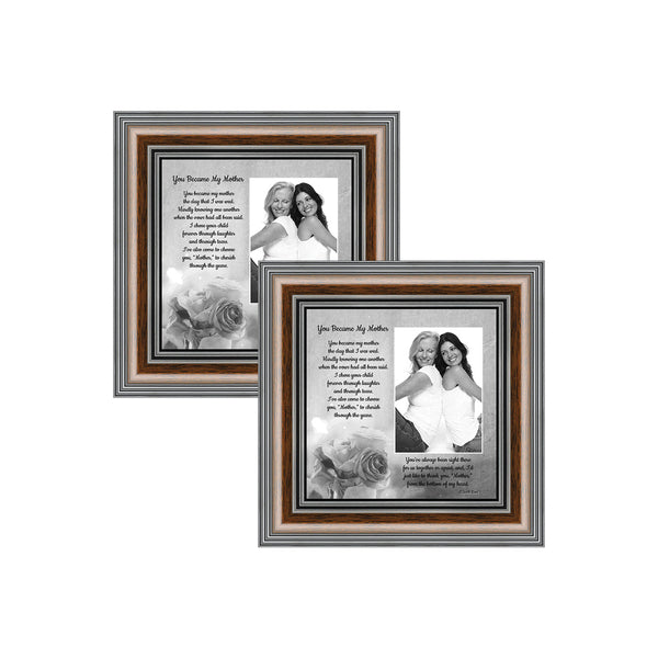 Picture Frame Set, 2 Piece Customizable Multi pack, 2-4x4, for Instagram Photo Wall Gallery or Tabletop Display