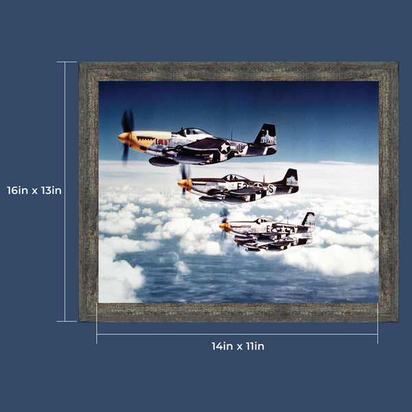 P-51 Mustang Plane, Aviation Picture Frame, 2113