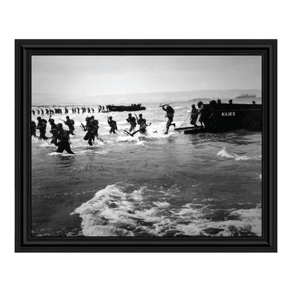 D-Day Landing, World War 2 Image, Military Framed Picture, 2114