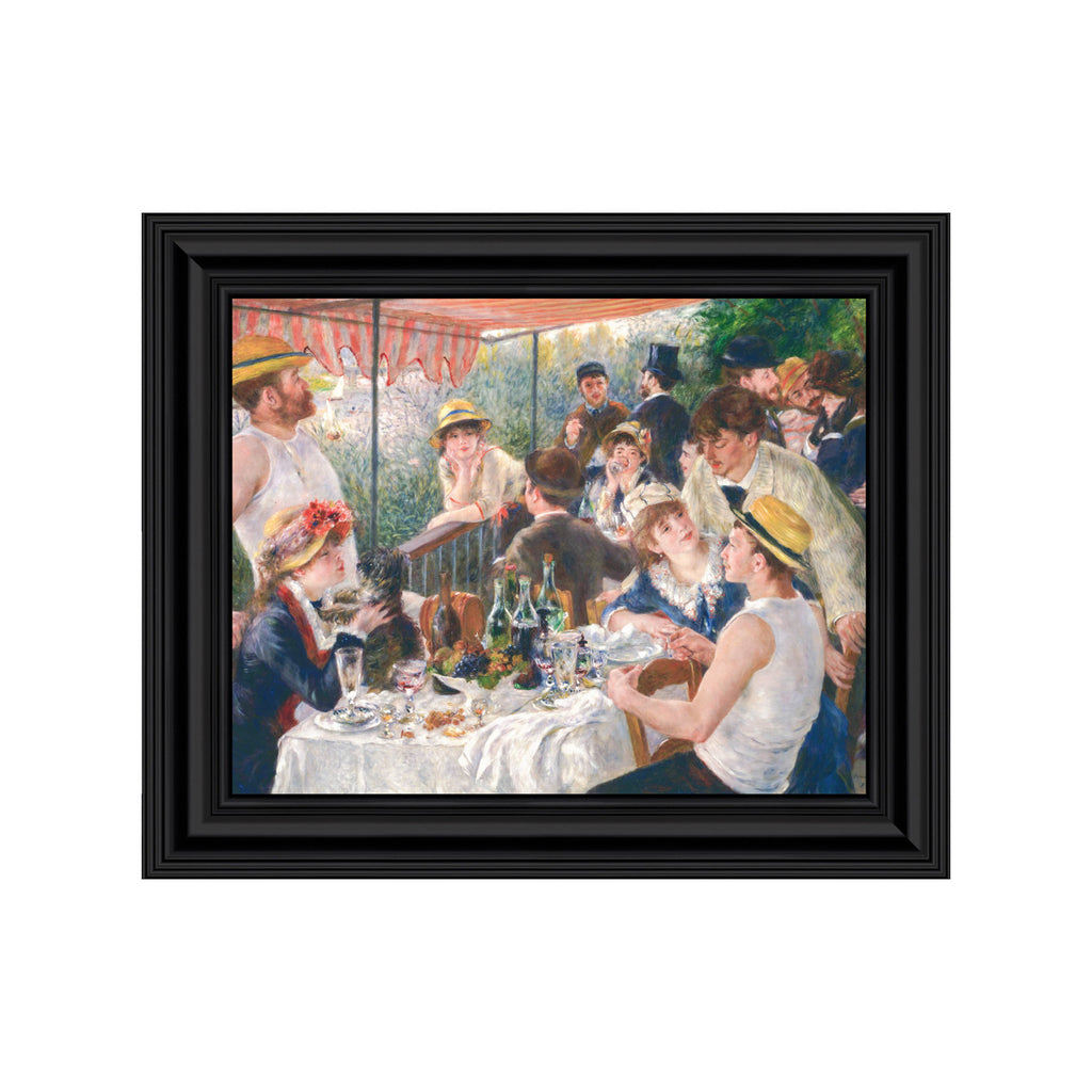 Luncheon of the Boating Party by Pierre Auguste Renoir Framed Print, Great Kitchen or Living Room Wall Decor, 11x14 2402