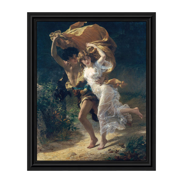 The Storm by Pierre-Auguste Renoir Framed Print, Embodies Young Love, Home Décor Wall Art, 11x14 2407