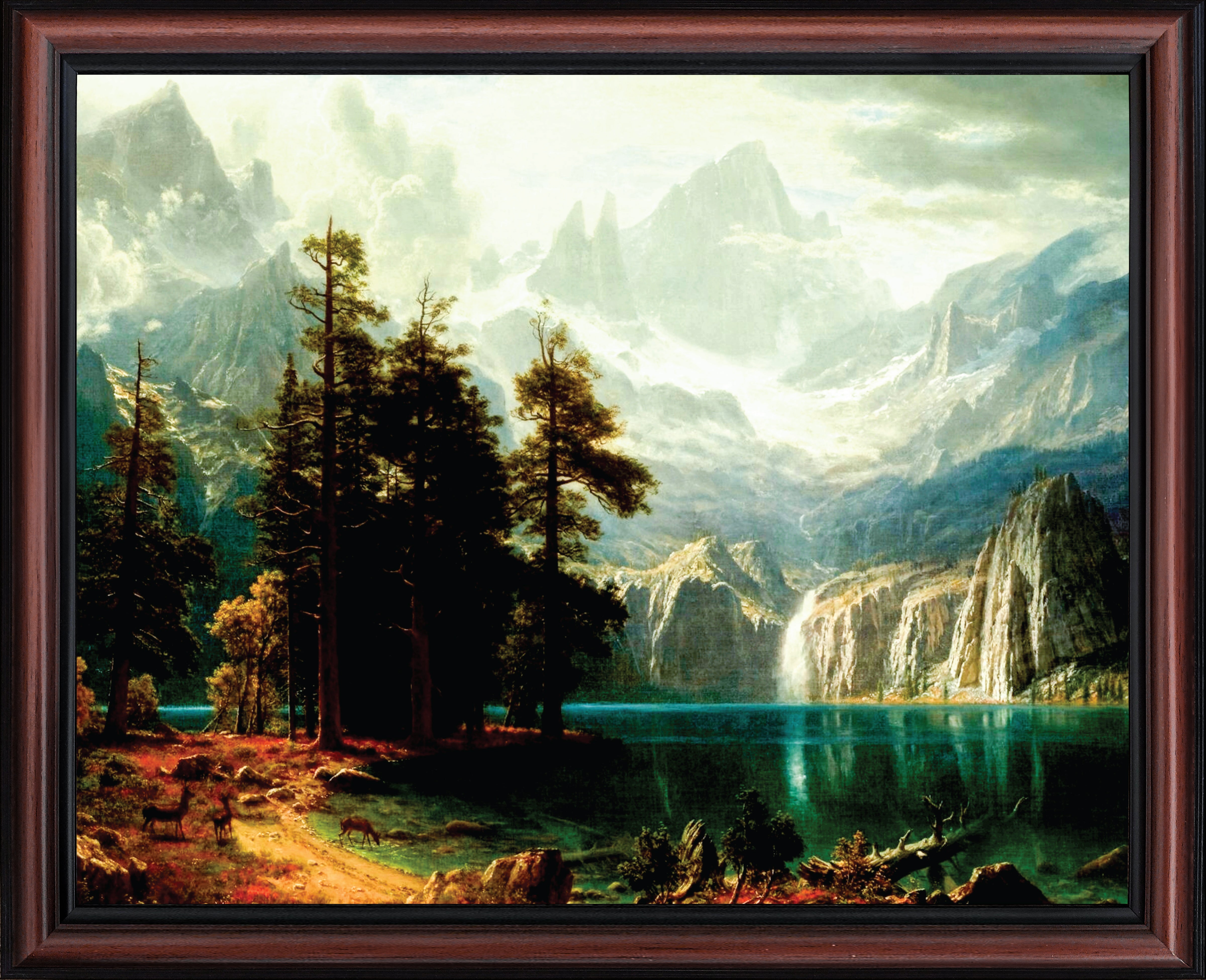 Albert Bierstadt Sierra Nevada in California, World Famous Wall Art  Collection, Framed Bierstadt Prints, Western Artwork for Walls, Scenic Wall  Art 