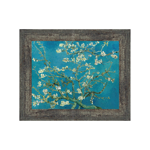 Almond Blossoms by Vincent Van Gogh Framed Wall Art, Wonderful to Display in Kitchen, Bathroom or Living Room Decor, 11x14,  2443