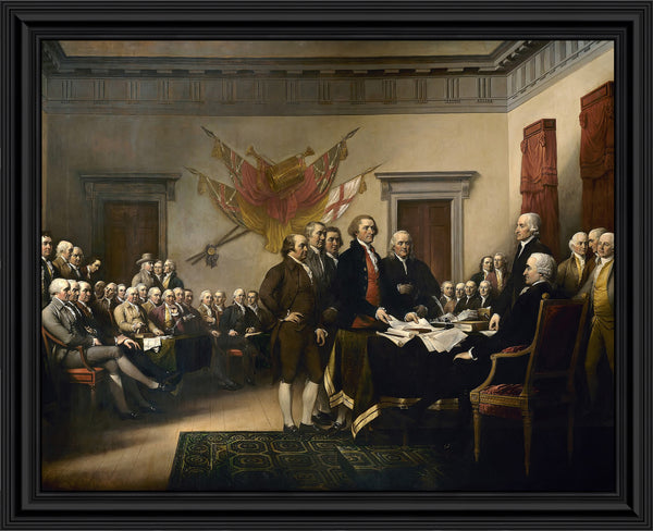 Declaration of Independence by John Trumbell, World Famous Wall Art Series, Declaration of independence Framed Print, 11x14, 2450