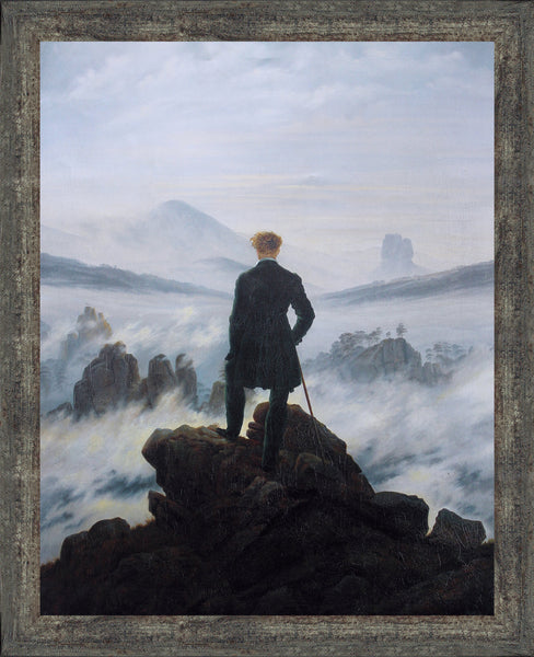Wanderer Above the Sea of Fog Framed Print by Caspar David Friedrich, World Famous Wall Art Collection, Add to Your Living Room  Decor, 11x14, 2479